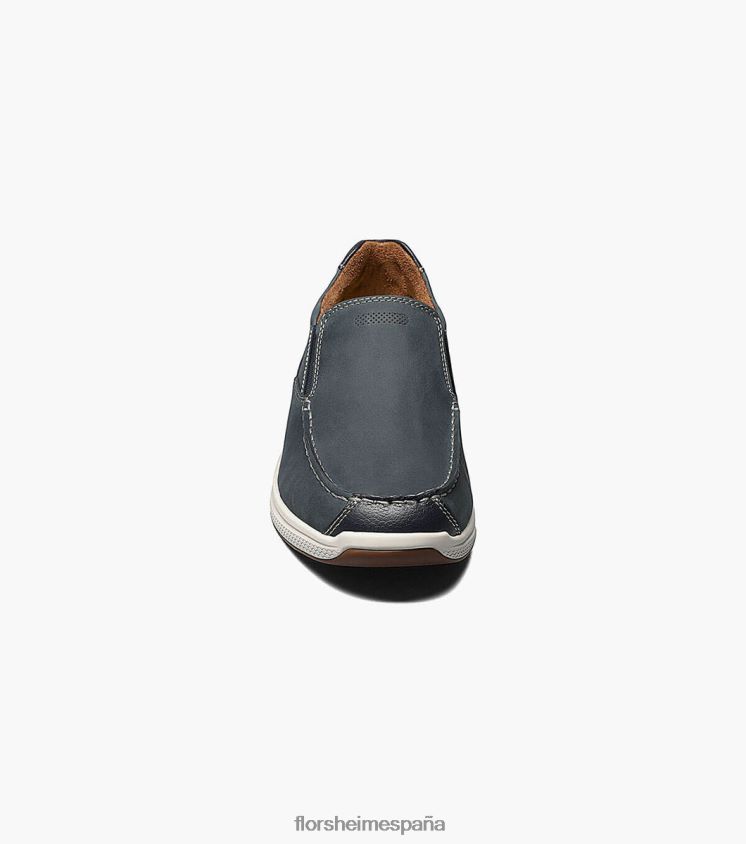 zapatos sin cordones con punta de mocasín de los grandes lagos Florsheim hombres LPVB4P357 calzado índigo - Imagen 7