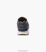 zapatos sin cordones con punta de mocasín de los grandes lagos Florsheim hombres LPVB4P357 calzado índigo - Imagen 8