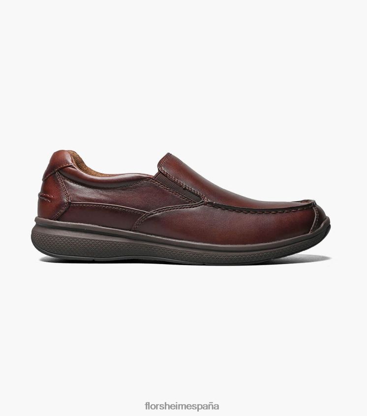 zapatos sin cordones con punta de mocasín de los grandes lagos Florsheim hombres LPVB4P358 calzado marrón - Imagen 3