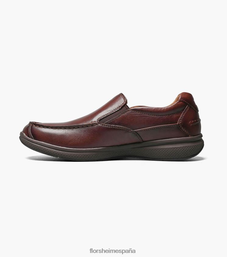 zapatos sin cordones con punta de mocasín de los grandes lagos Florsheim hombres LPVB4P358 calzado marrón - Imagen 6
