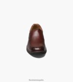 zapatos sin cordones con punta de mocasín de los grandes lagos Florsheim hombres LPVB4P358 calzado marrón - Imagen 7