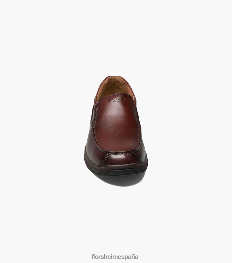 zapatos sin cordones con punta de mocasín de los grandes lagos Florsheim hombres LPVB4P358 calzado marrón - Imagen 7