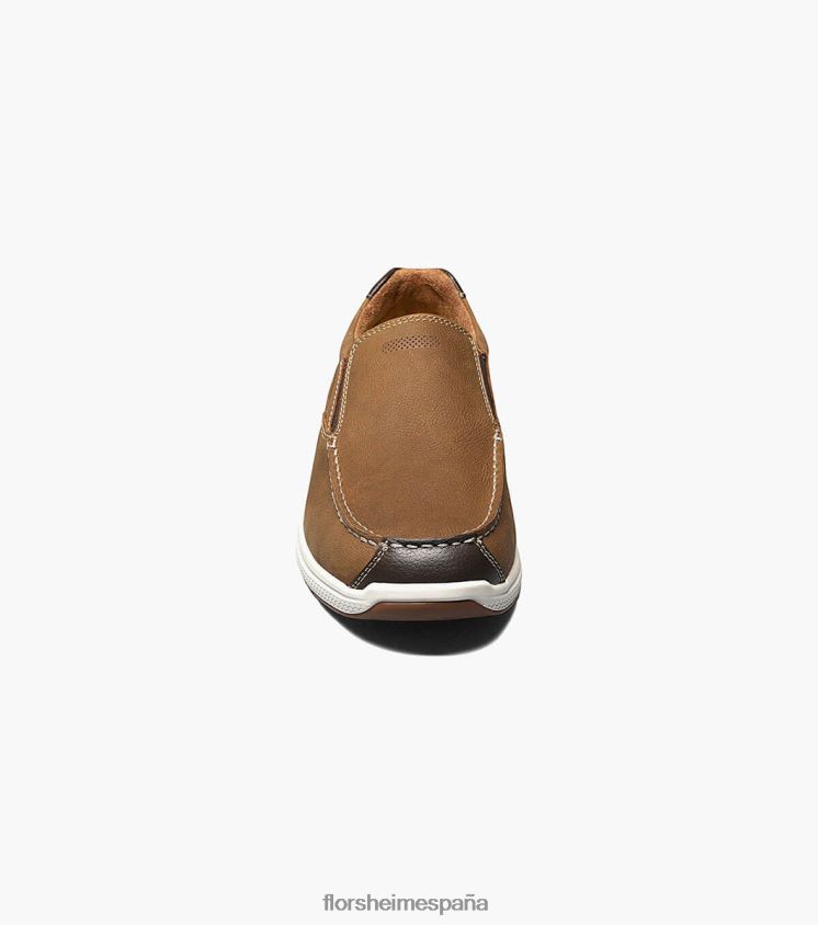 zapatos sin cordones con punta de mocasín de los grandes lagos Florsheim hombres LPVB4P359 calzado piedra - Imagen 7