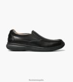 zapatos sin cordones con punta de mocasín de los grandes lagos Florsheim hombres LPVB4P360 calzado negro - Imagen 3