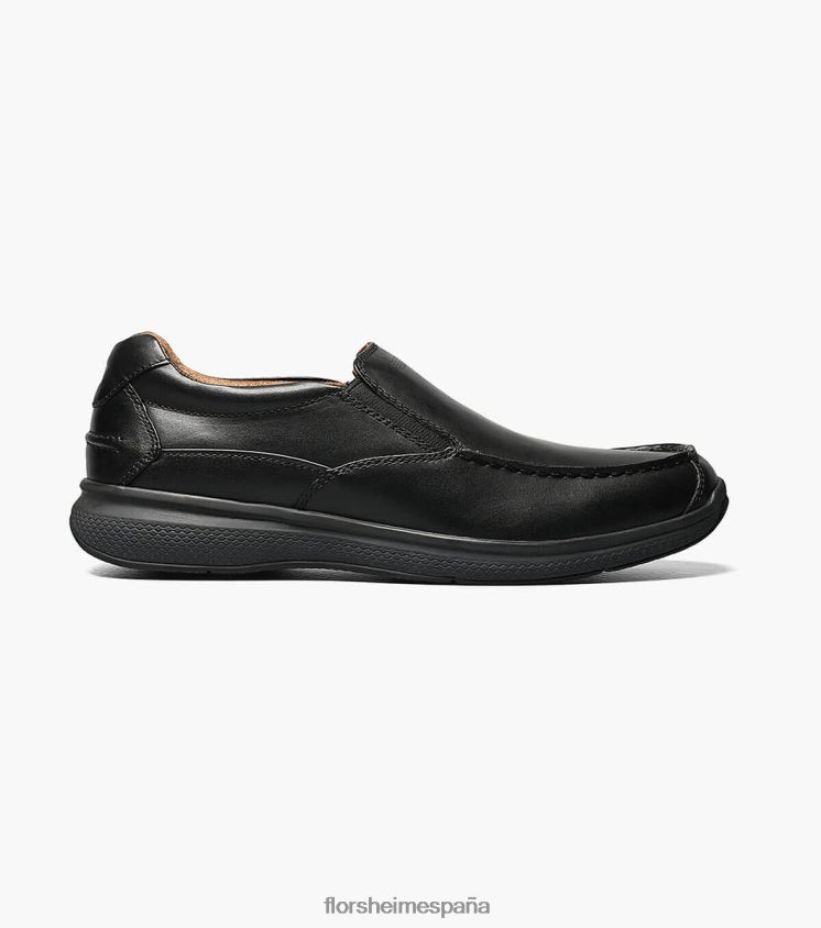 zapatos sin cordones con punta de mocasín de los grandes lagos Florsheim hombres LPVB4P360 calzado negro - Imagen 3