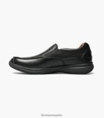 zapatos sin cordones con punta de mocasín de los grandes lagos Florsheim hombres LPVB4P360 calzado negro - Imagen 6