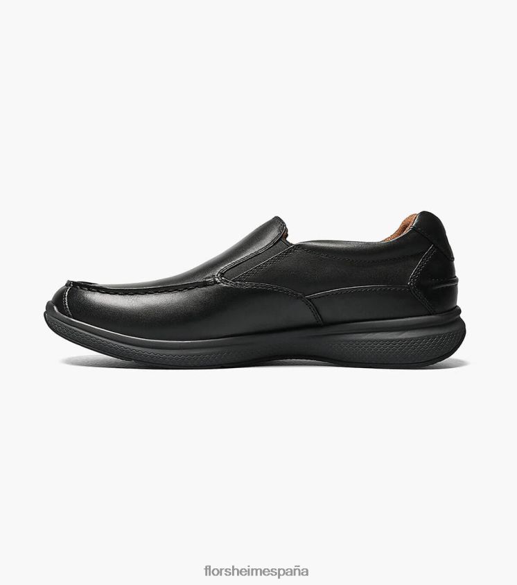 zapatos sin cordones con punta de mocasín de los grandes lagos Florsheim hombres LPVB4P360 calzado negro - Imagen 6