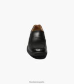 zapatos sin cordones con punta de mocasín de los grandes lagos Florsheim hombres LPVB4P360 calzado negro - Imagen 7