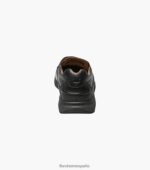 zapatos sin cordones con punta de mocasín de los grandes lagos Florsheim hombres LPVB4P360 calzado negro - Imagen 8