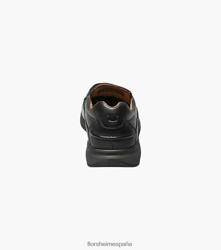 zapatos sin cordones con punta de mocasín de los grandes lagos Florsheim hombres LPVB4P360 calzado negro - Imagen 8