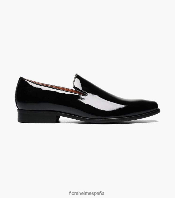 zapatos sin cordones postino 2 con punta lisa Florsheim hombres LPVB4P196 calzado charol negro - Imagen 2
