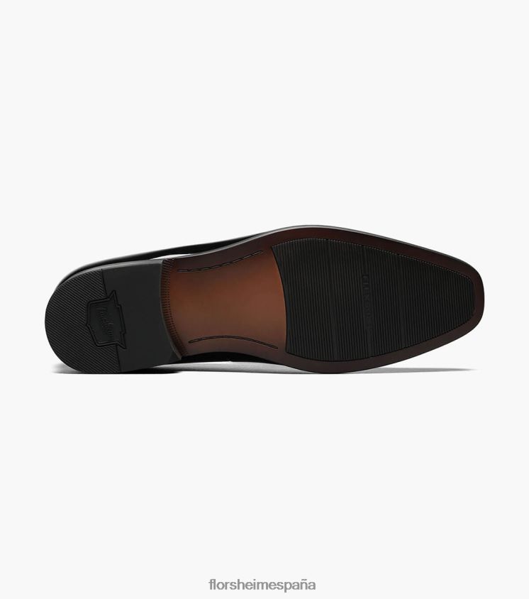 zapatos sin cordones postino 2 con punta lisa Florsheim hombres LPVB4P196 calzado charol negro - Imagen 3