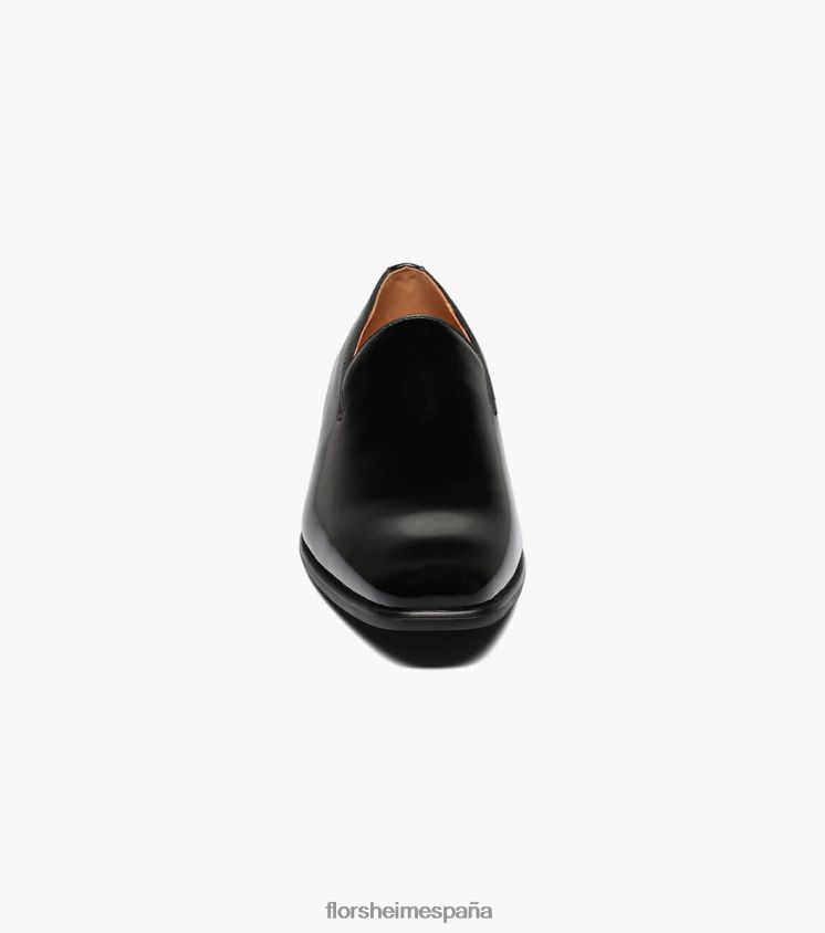 zapatos sin cordones postino 2 con punta lisa Florsheim hombres LPVB4P196 calzado charol negro - Imagen 6