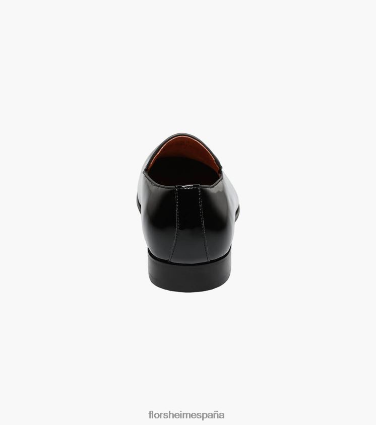 zapatos sin cordones postino 2 con punta lisa Florsheim hombres LPVB4P196 calzado charol negro - Imagen 7