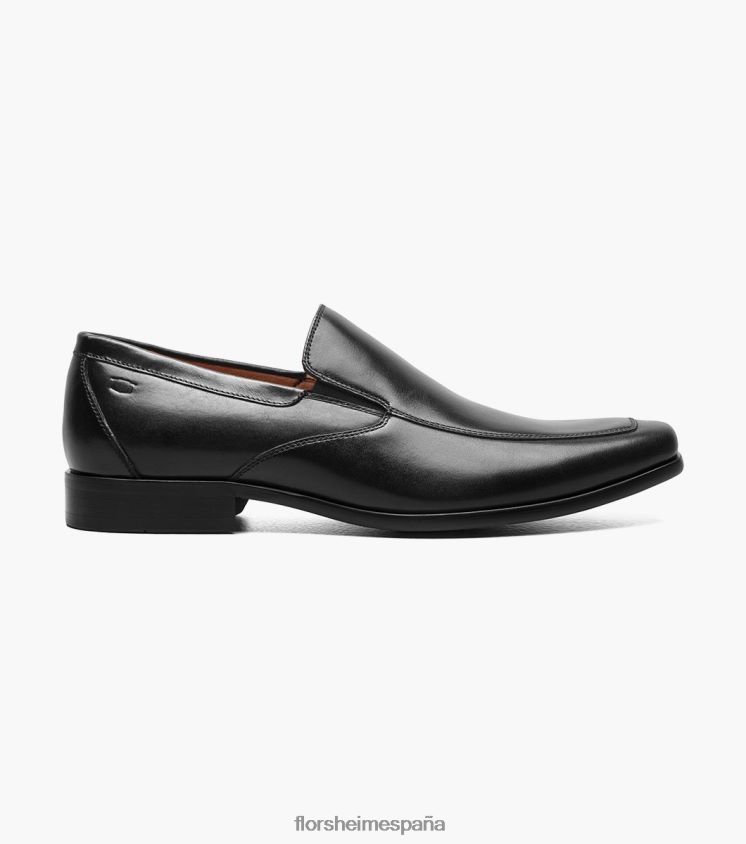zapatos venecianos postino 2 moc toe Florsheim hombres LPVB4P122 calzado negro liso - Imagen 2