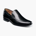 zapatos venecianos postino 2 moc toe Florsheim hombres LPVB4P122 calzado negro liso