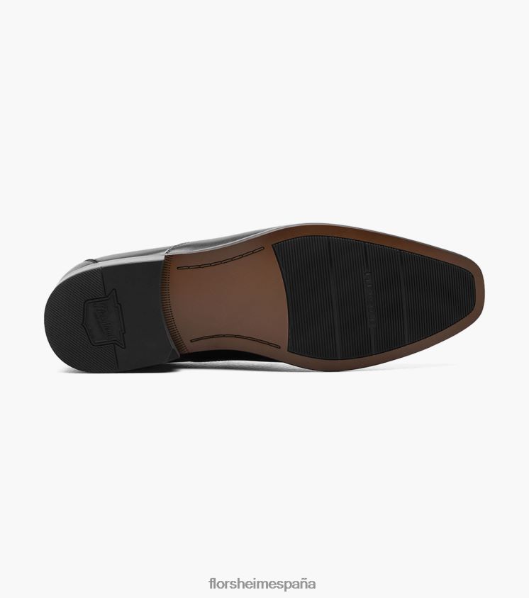 zapatos venecianos postino 2 moc toe Florsheim hombres LPVB4P122 calzado negro liso - Imagen 3