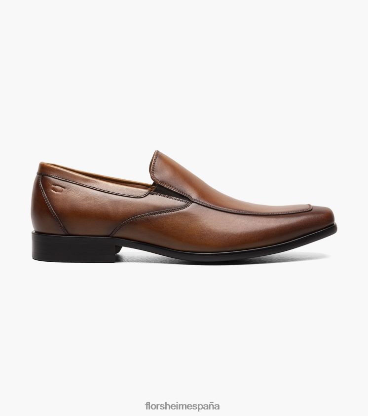 zapatos venecianos postino 2 moc toe Florsheim hombres LPVB4P123 calzado coñac suave - Imagen 2