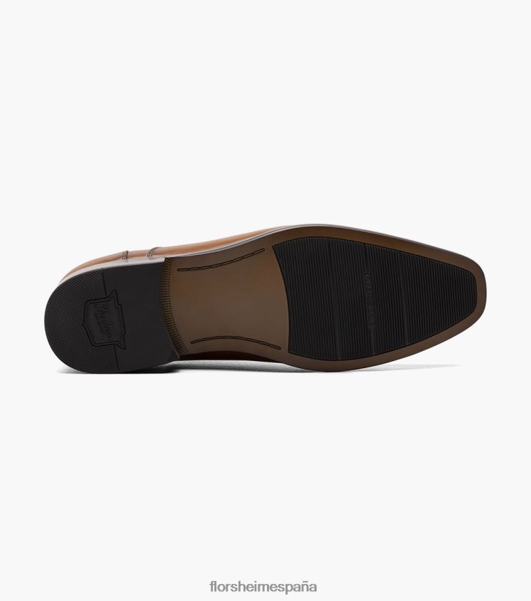 zapatos venecianos postino 2 moc toe Florsheim hombres LPVB4P123 calzado coñac suave - Imagen 3
