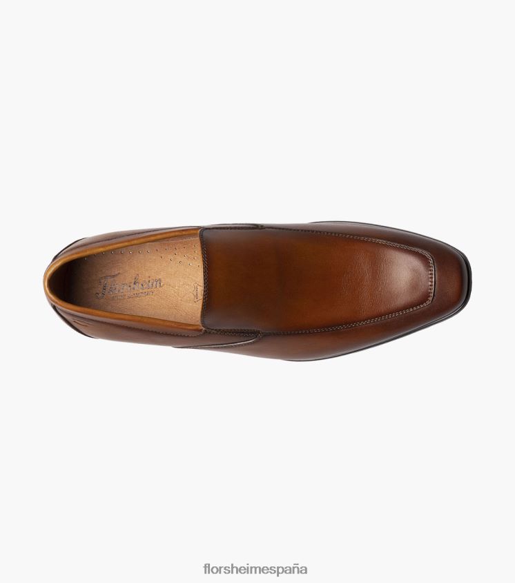 zapatos venecianos postino 2 moc toe Florsheim hombres LPVB4P123 calzado coñac suave - Imagen 4