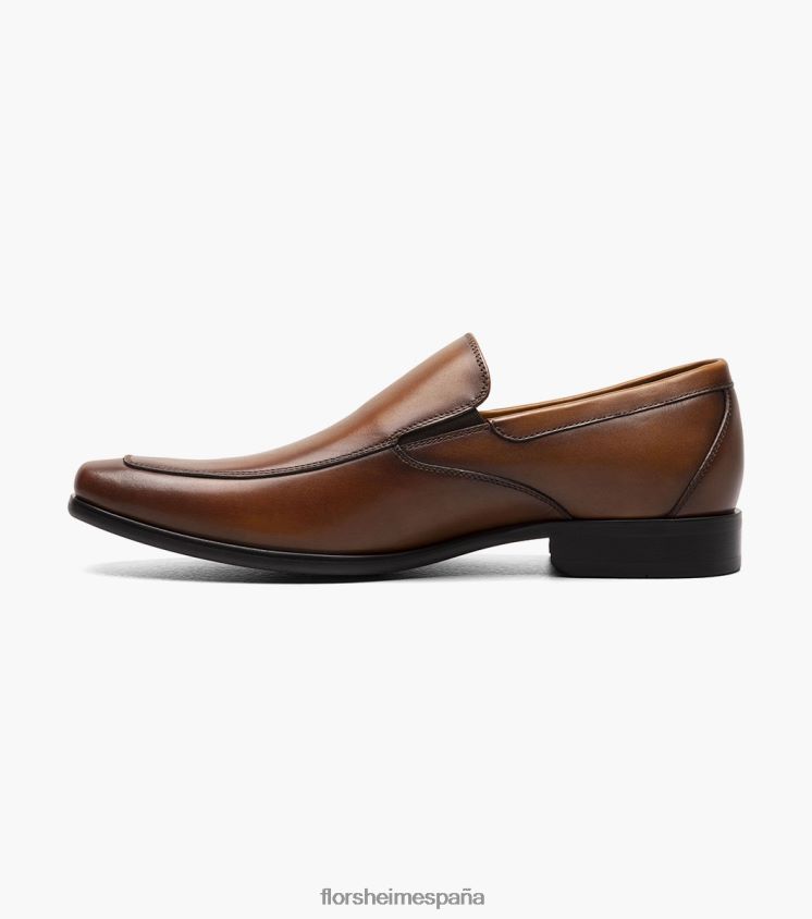 zapatos venecianos postino 2 moc toe Florsheim hombres LPVB4P123 calzado coñac suave - Imagen 5