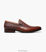 zapatos venecianos postino 2 moc toe Florsheim hombres LPVB4P125 calzado coñac - Imagen 2